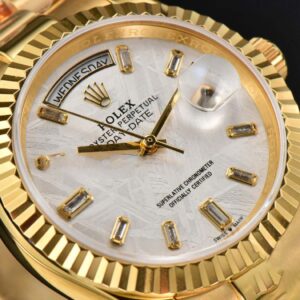 Daydate 36MM GMF Meteorite Dial Diamond Marker SS Bracelet A3235 - Image 5