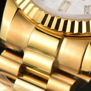 Daydate 36MM GMF Meteorite Dial Diamond Marker SS Bracelet A3235 - Image 4