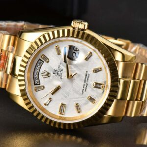 Daydate 36MM GMF Meteorite Dial Diamond Marker SS Bracelet A3235