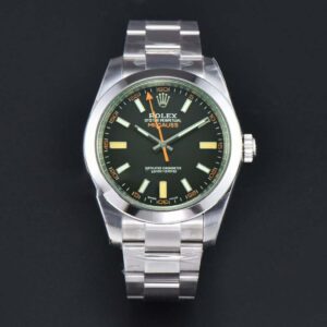 Milgauss 116400 40mm 904L GMF Black Dial SS Bracelet SH3131 - Image 16