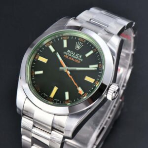 Milgauss 116400 40mm 904L GMF Black Dial SS Bracelet SH3131 - Image 14