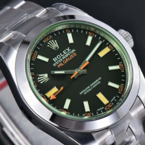 Milgauss 116400 40mm 904L GMF Black Dial SS Bracelet SH3131 - Image 5
