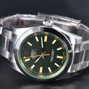 Milgauss 116400 40mm 904L GMF Black Dial SS Bracelet SH3131 - Image 4
