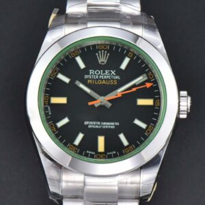 Milgauss 116400 GV 40mm 904L GSF Black Dial SS Bracelet SA3131 - Image 35