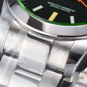 Milgauss 116400 GV 40mm 904L GSF Black Dial SS Bracelet SA3131 - Image 10