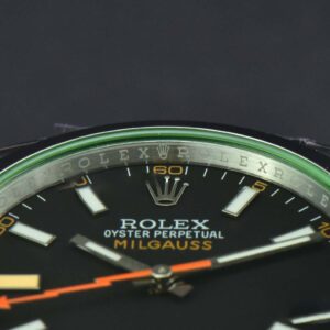 Milgauss 116400 GV 40mm 904L GSF Black Dial SS Bracelet SA3131 - Image 8