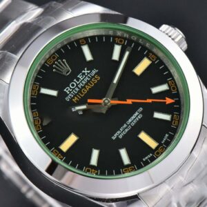 Milgauss 116400 GV 40mm 904L GSF Black Dial SS Bracelet SA3131 - Image 6