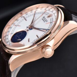 Cellini 50535 40mm Moonphase RG white dial KZF Asia 3195 Mod - Image 25