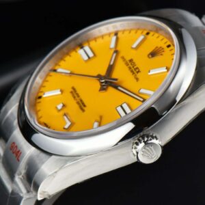 Oyster Perpetual 124300 41mm EWF Yellow Dial SS Bracelet A3230 - Image 5
