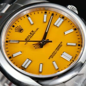 Oyster Perpetual 124300 41mm EWF Yellow Dial SS Bracelet A3230 - Image 4