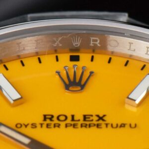 Oyster Perpetual 124300 41mm EWF Yellow Dial SS Bracelet A3230 - Image 3