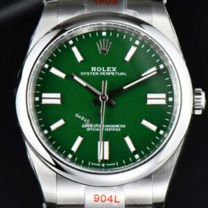 Oyster Perpetual 124300 41mm EWF Green Dial SS Bracelet A3230 - Image 28