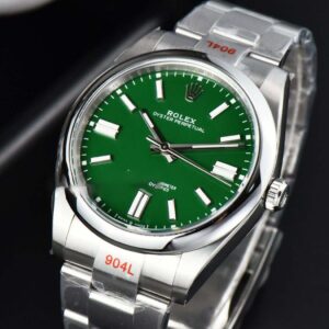 Oyster Perpetual 124300 41mm EWF Green Dial SS Bracelet A3230 - Image 10