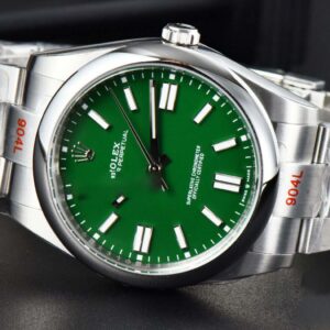 Oyster Perpetual 124300 41mm EWF Green Dial SS Bracelet A3230