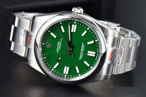 Oyster Perpetual 124300 41mm EWF Green Dial SS Bracelet A3230