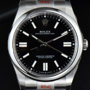 Oyster Perpetual 124300 41mm VSF 904L Black Dial SS Bracelet VS3235 - Image 28