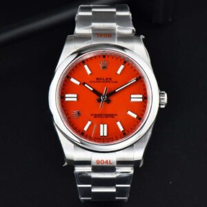 Oyster Perpetual 124300 41mm EWF Red Dial SS Bracelet A3230 - Image 11
