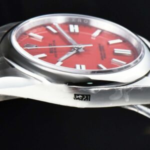 Oyster Perpetual 124300 41mm EWF Red Dial SS Bracelet A3230 - Image 4