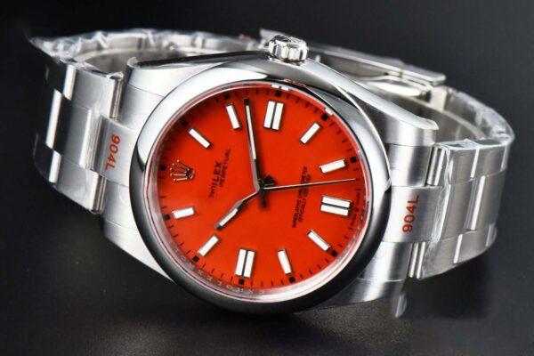 Oyster Perpetual 124300 41mm EWF Red Dial SS Bracelet A3230