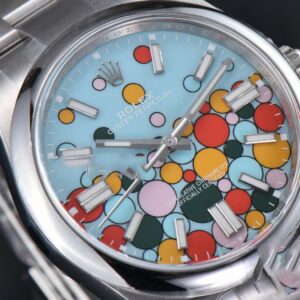 Oyster Perpetual 124300 41mm Clean CF 904L Tiffany Blue Celebration Ballon Dial SS Bracelet VR3230 - Image 40
