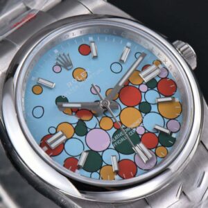 Oyster Perpetual 124300 41mm VSF 904L Tiffany Blue Celebration Ballon Dial SS Bracelet VS3235 - Image 13