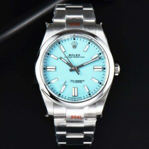 Oyster Perpetual 124300 41mm EWF Tiffany Dial SS Bracelet A3230 - Image 9