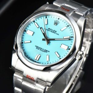 Oyster Perpetual 124300 41mm EWF Tiffany Dial SS Bracelet A3230 - Image 8