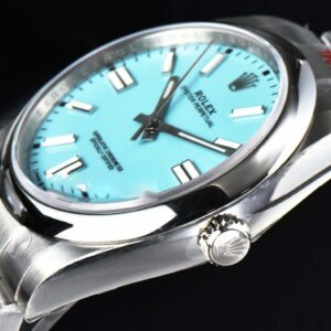 Oyster Perpetual 124300 41mm EWF Tiffany Dial SS Bracelet A3230 - Image 6