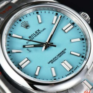 Oyster Perpetual 124300 41mm EWF Tiffany Dial SS Bracelet A3230 - Image 5