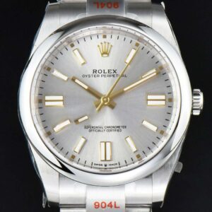 Oyster Perpetual 124300 41mm 904L Clean CF Silver Dial SS Bracelet VR3230 - Image 27