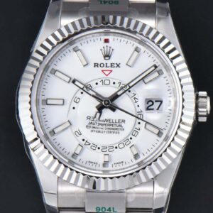 Sky-Dweller 326934 42mm ZF 904L White Dial SS Bracelet A2824 - Image 2