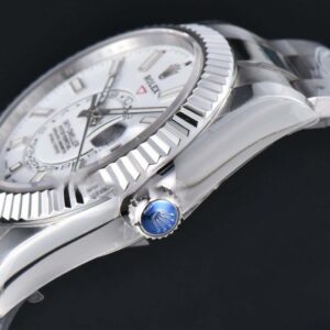 Sky-Dweller 326934 42mm ZF 904L White Dial SS Bracelet A2824 - Image 7